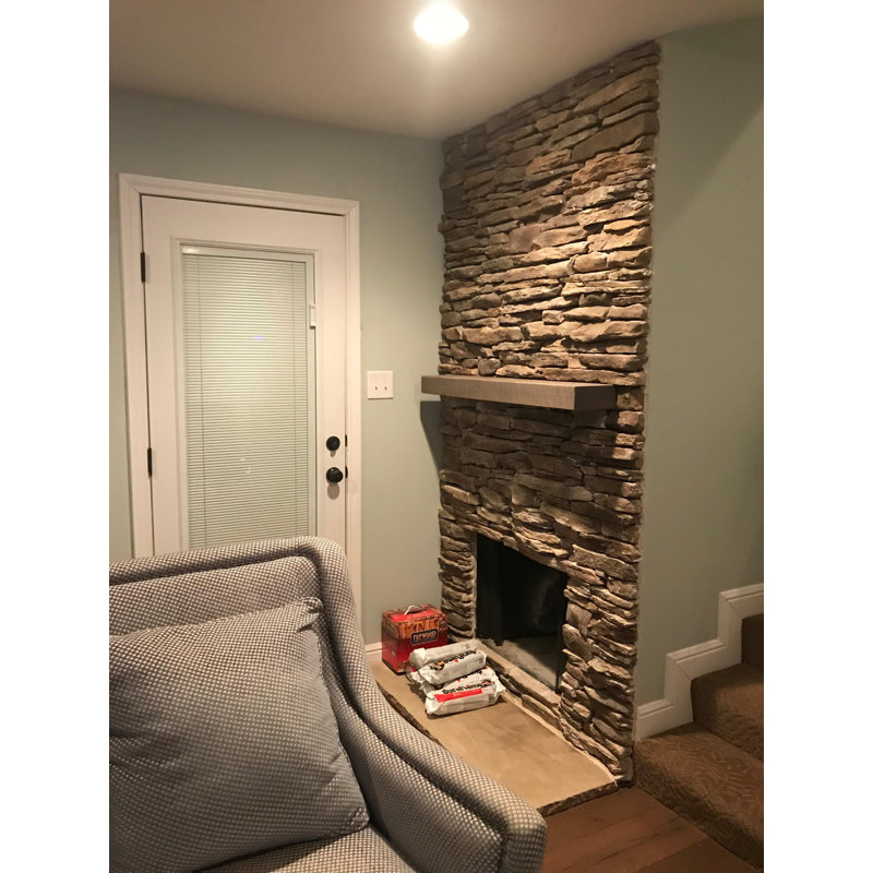 Millwood Pines Juna Floating Fireplace Shelf Mantel & Reviews Wayfair